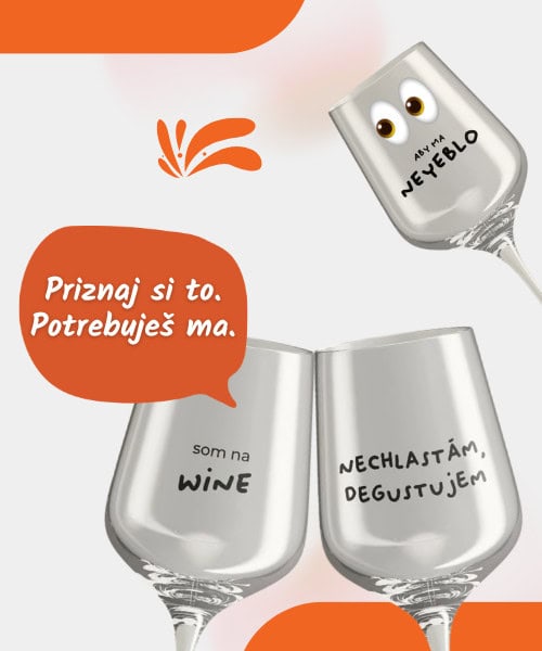 kreatívne POHÁRE na víno od VINÁLEZ