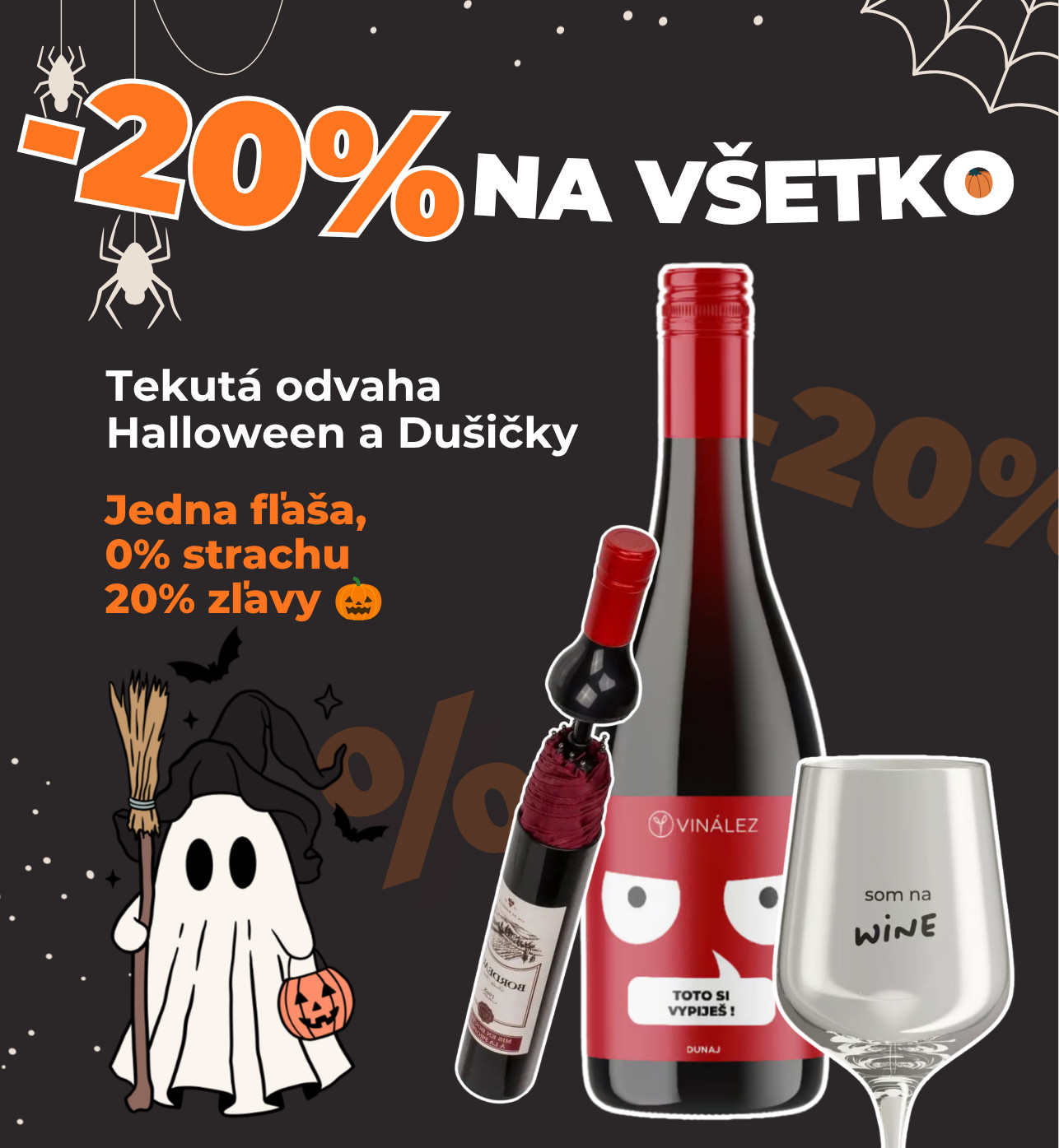 Vinález Halloween akcia na vína -20%
